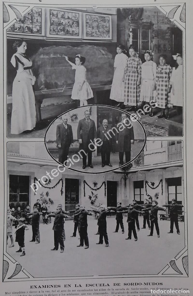 Poster collecting: AFICHE ANTIGUO 1913 LA ESCUELA NACIONAL DE SORDO MUDOS
