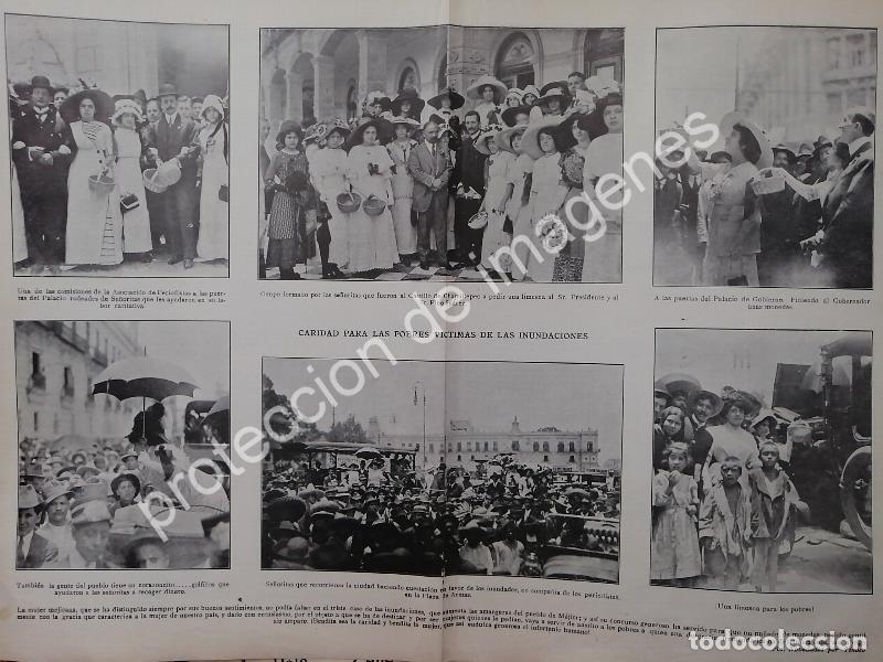 Poster collecting: AFICHE ANTIGUO 1912. F.I. MADERO, INUNCACIONES DE MEXICO