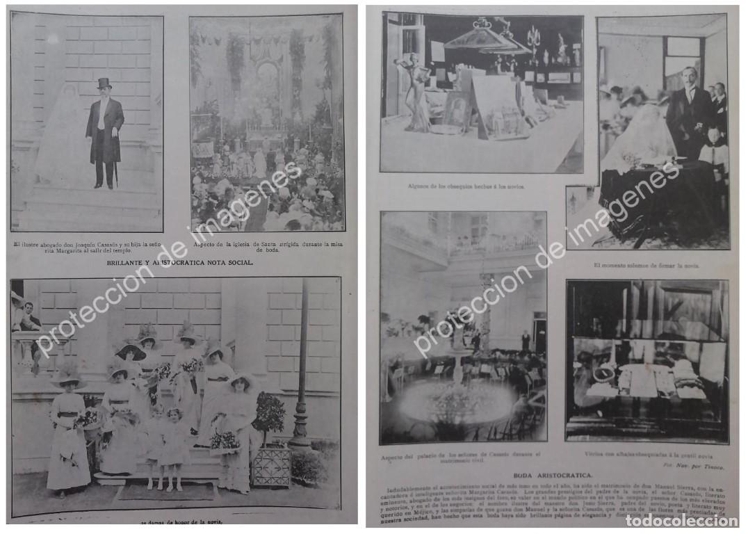 Poster collecting: AFICHE ANTIGUO 1912. BODA. SIERRA CASASUS /ASM