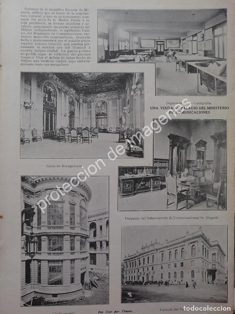 Collectionnisme d'affiches: AFICHE ANTIGUO 1912. PALACIO DE COMUNICACIONES D.F