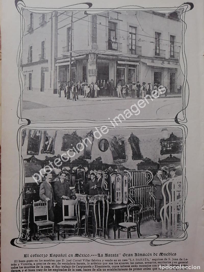 Collectionnisme d'affiches: AFICHE ANTIGUO 1912. JOSE CORRAL VILLAR Y SU MUEBLERIA LA BARATA