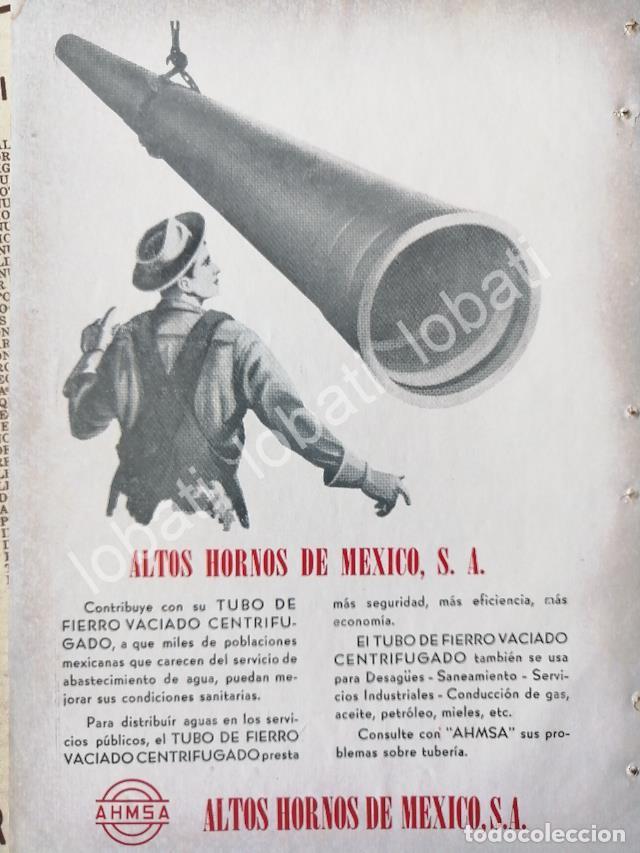 Collectionnisme d'affiches: CARTEL ANTIGUO ORIGINAL DE MINI CARTEL ALTOS HORNOS DE MEXICO S.A 1950s /592