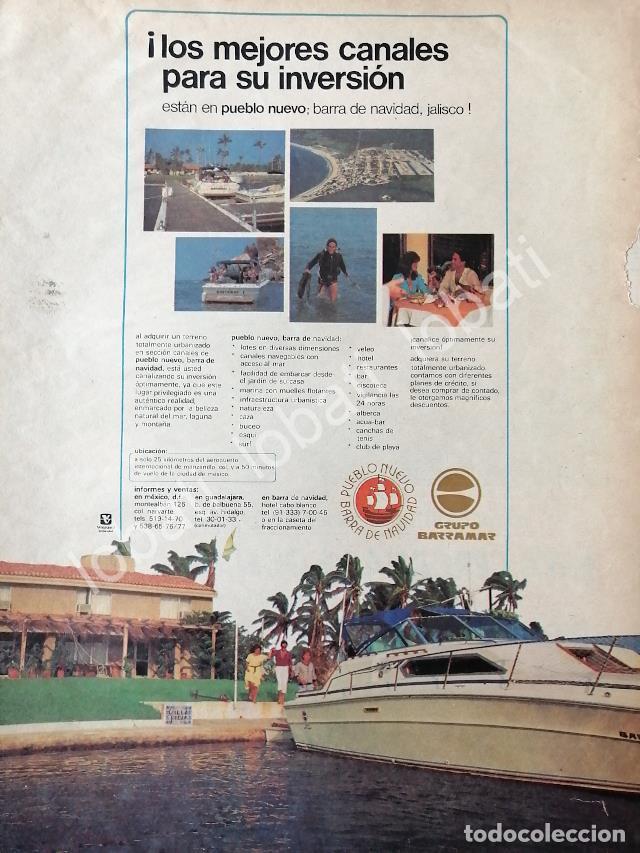 Collectionnisme d'affiches: CARTEL ANTIGUO ORIGINAL DE INICIOS DE LA COLONIA PUEBLO NUEVO, BARRA DE NAVIDAD, JALISCO 1987 /560