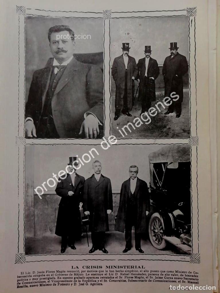 Sammeln von Plakaten: AFICHE ANTIGUO 1912 RENUNCIA JESUS FLORES MAGON /PLT