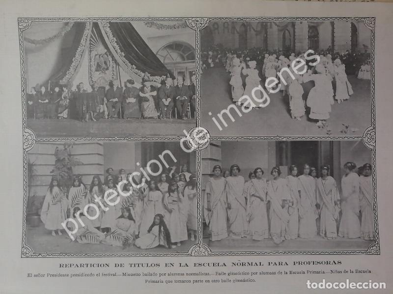 Sammeln von Plakaten: AFICHE ANTIGUO 1913 MADERO EN ESCUELA NORMAL P. PROFESORAS