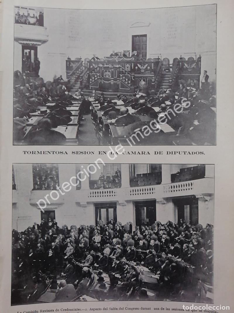 Sammeln von Plakaten: AFICHE ANTIGUO 1912 LA CAMARA DE DIPUTADOS EN SESION
