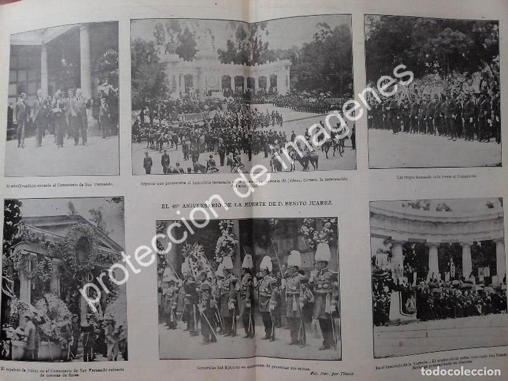 Collectionnisme d'affiches: AFICHE ANTIGUO 1912 FRANCISCO I MADERO HONRA A JUAREZ