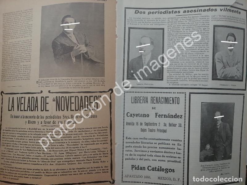 Collectionnisme d'affiches: AFICHE ANTIGUO ASESINAN PERIODISTAS IGNACIO STRAUSS /H. HERRERIAS