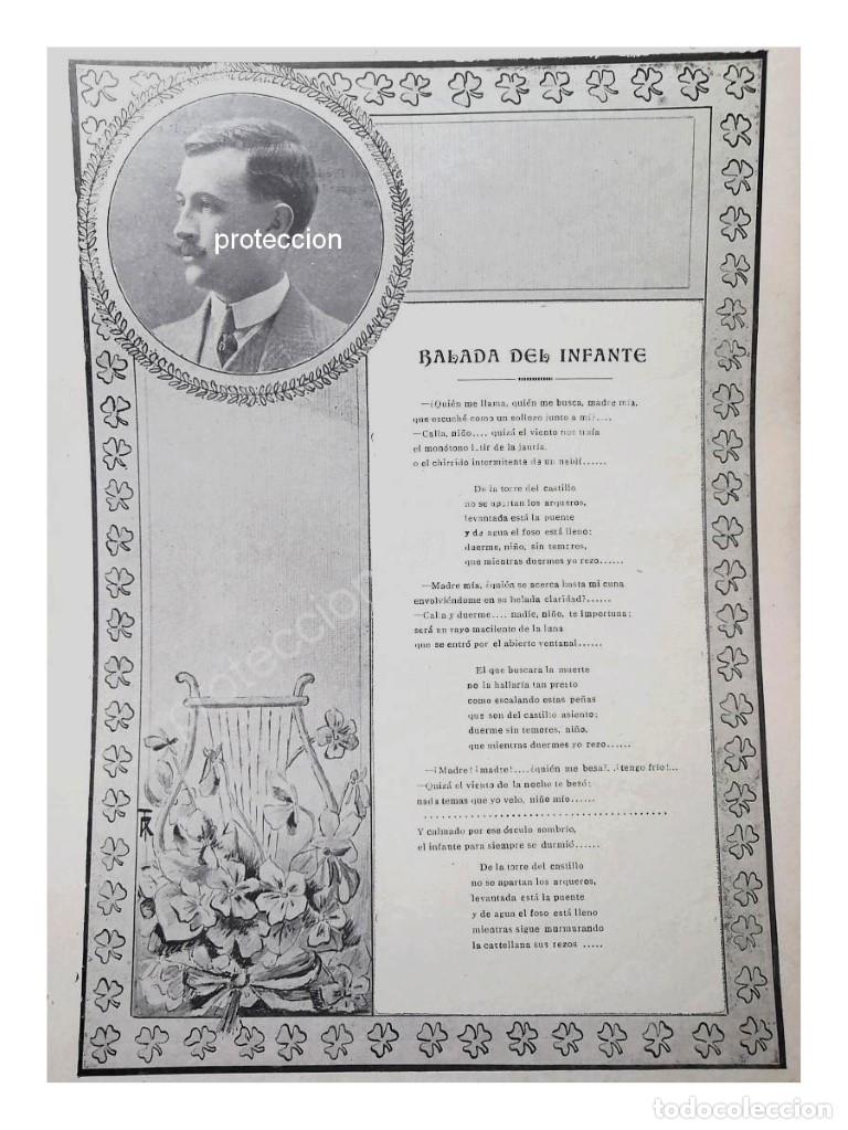 Collectionnisme d'affiches: AFICHE ANTIGUO 1912 EL POETA. RAFAEL CABRERA CAMACHO