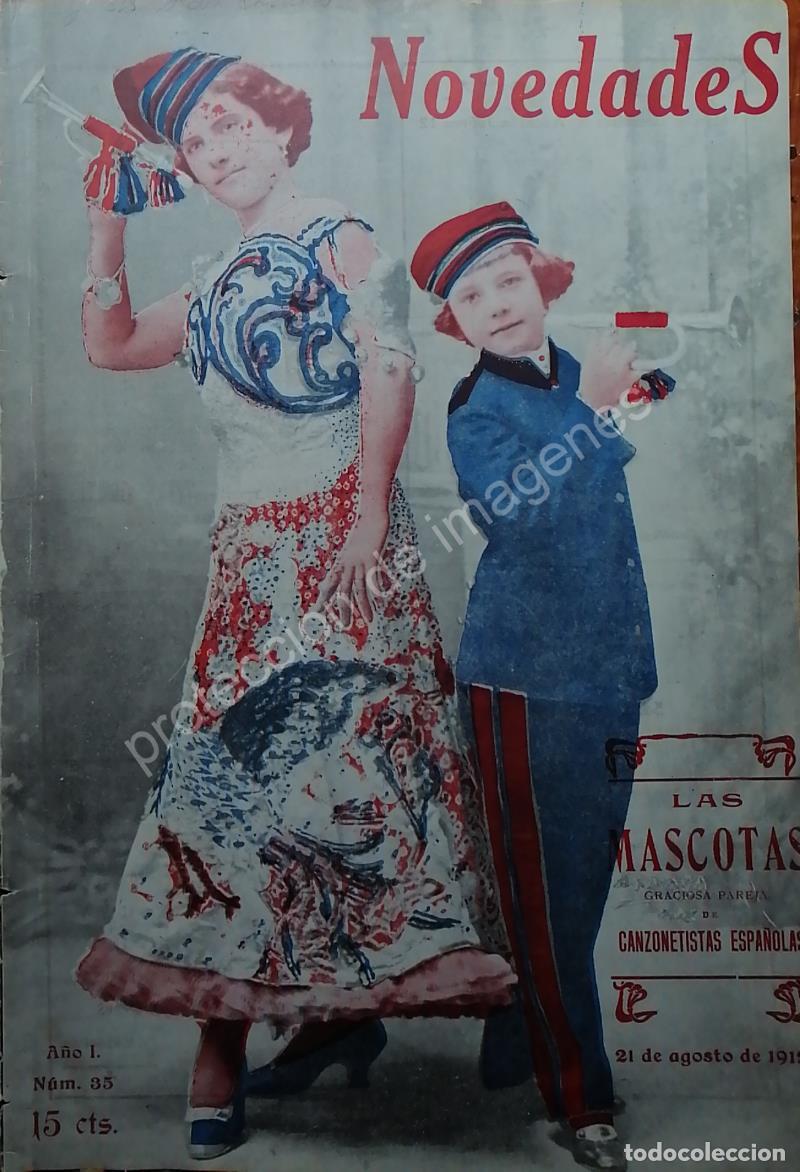 Collectionnisme d'affiches: PORTADA ANTIGUA 1912 ACTORES, MASCOTAS DE TEATRO