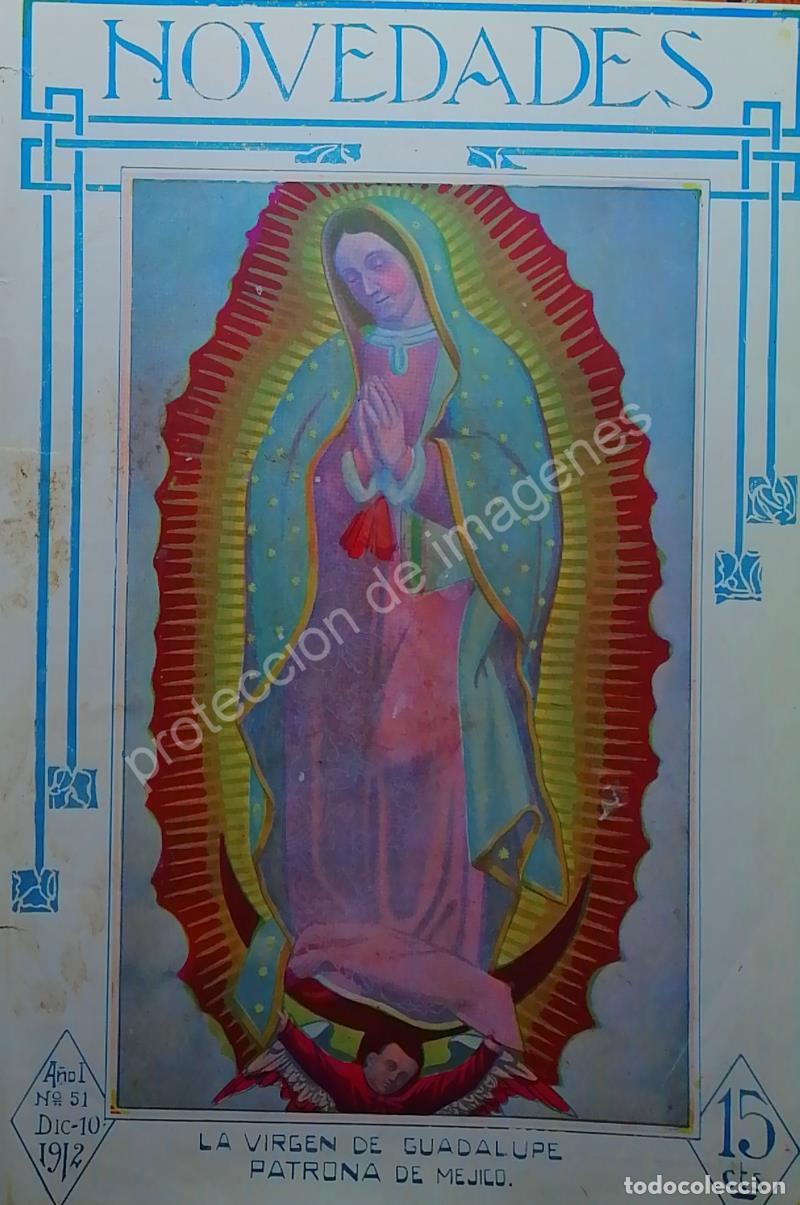 Collectionnisme d'affiches: PORTADA ANTIGUA 1912 LA VIRGEN DE GUADALUPE