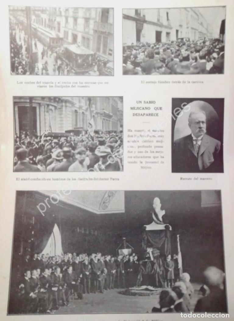 Collectionnisme d'affiches: AFICHE ANTIGUO 1912 FUNERAL DE PORFIRIO PARRA