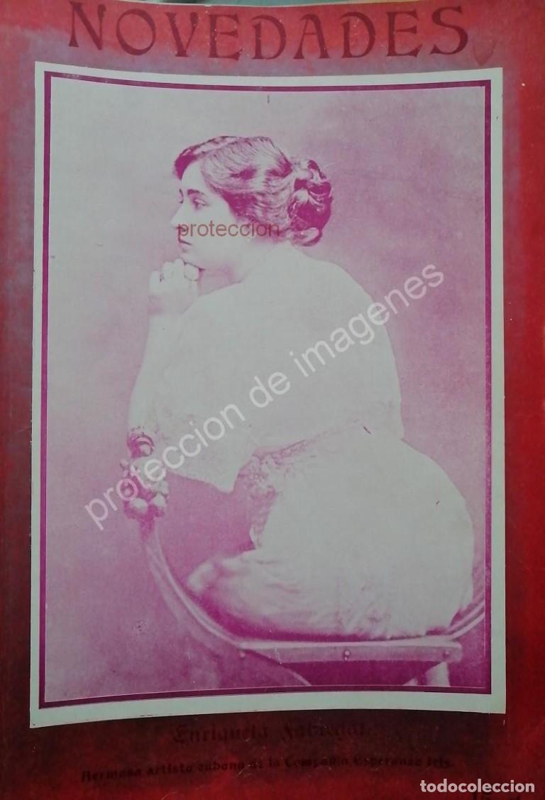 Collectionnisme d'affiches: PORTADA ANTIGUA ORIGINAL 1912 ACTRIZ. ENRIQUETA FABREGAT
