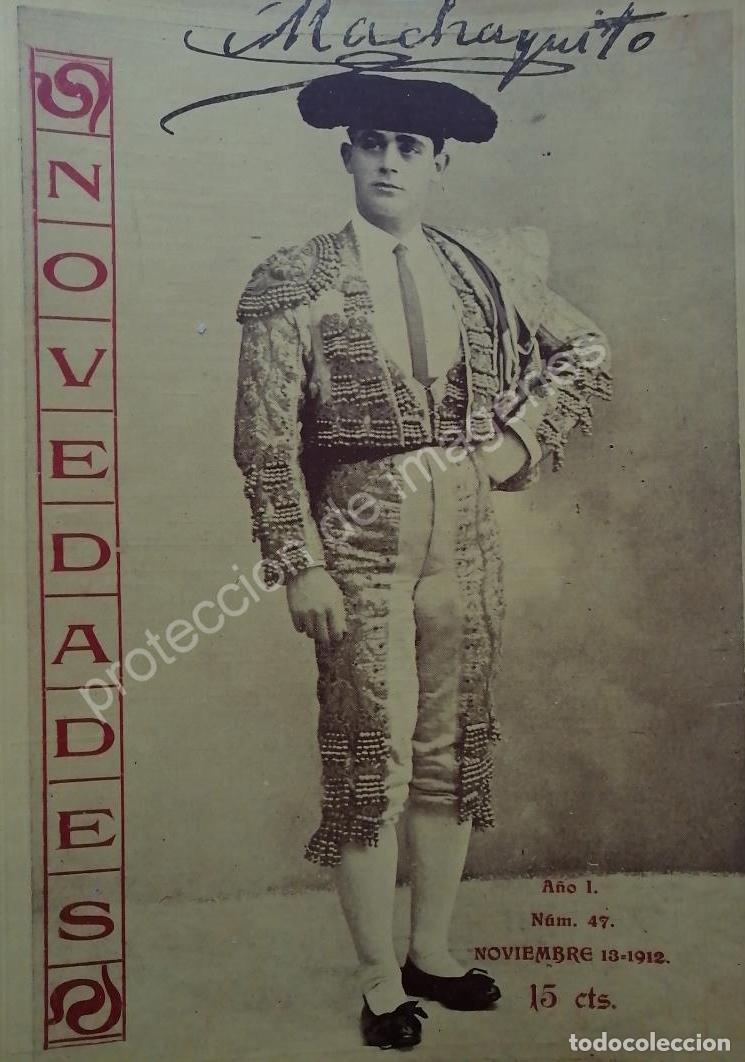 Collectionnisme d'affiches: PORTADA ANTIGUA 1912 TORERO. RAFAEL GONZALES MACHAQUITO