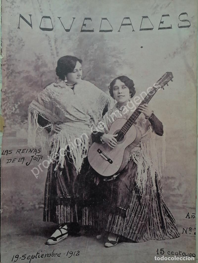 Collectionnisme d'affiches: PORTADA ANTIGUA 1912 CANTANTES. LAS REINAS DE LA JOTA
