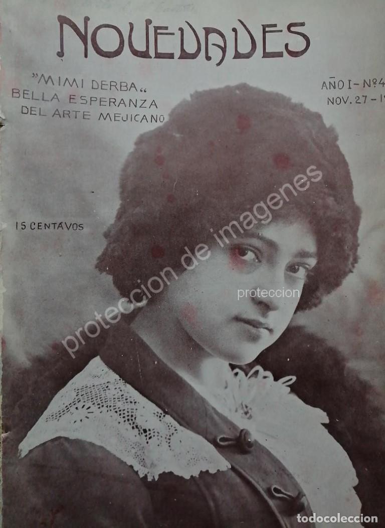 Poster collecting: PORTADA ANTIGUA ORIGINAL 1912 LA ACTRIZ. MIMI DERBA