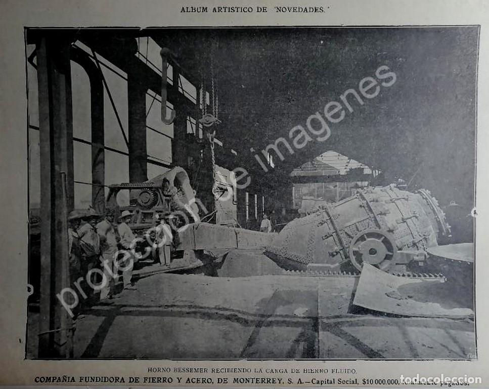 Collezionismo di affissi: CARTEL ANTIGUO CIA. FUNDIDORA MONTERREY 1912 /840