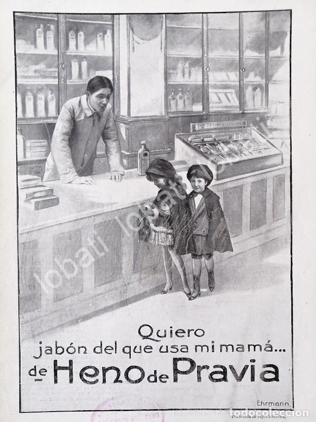Collezionismo di affissi: CARTEL ANTIGUO ORIGINAL DE JABON HENO DE PRAVIA 1913 /No58