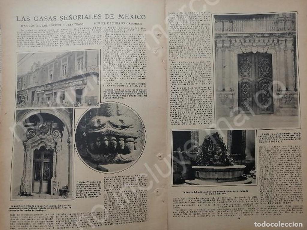 Collezionismo di affissi: AFICHE ANTIGUO 1920 CASA DE LOS CONDES DE SANTIAGO CDMX