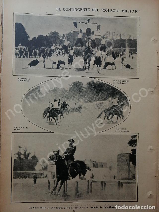 Collezionismo di affissi: AFICHE ANTIGUO. EJERCICIOS DEL COLEGIO MILITAR 1920