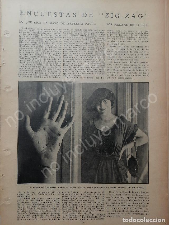 Collezionismo di affissi: AFICHE ANTIGUO. 1920 MADAME DE THEBES LEE MANO DE ISABELITA FAURE