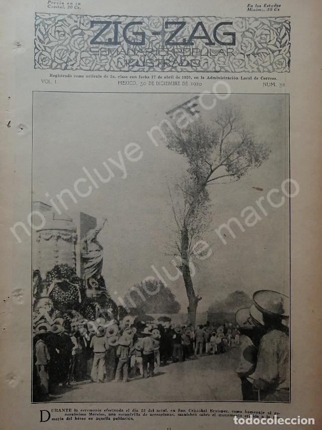 Collezionismo di affissi: AFICHE ANTIGUO. 1920 HOMENAJE A MORELOS, ECATEPEC