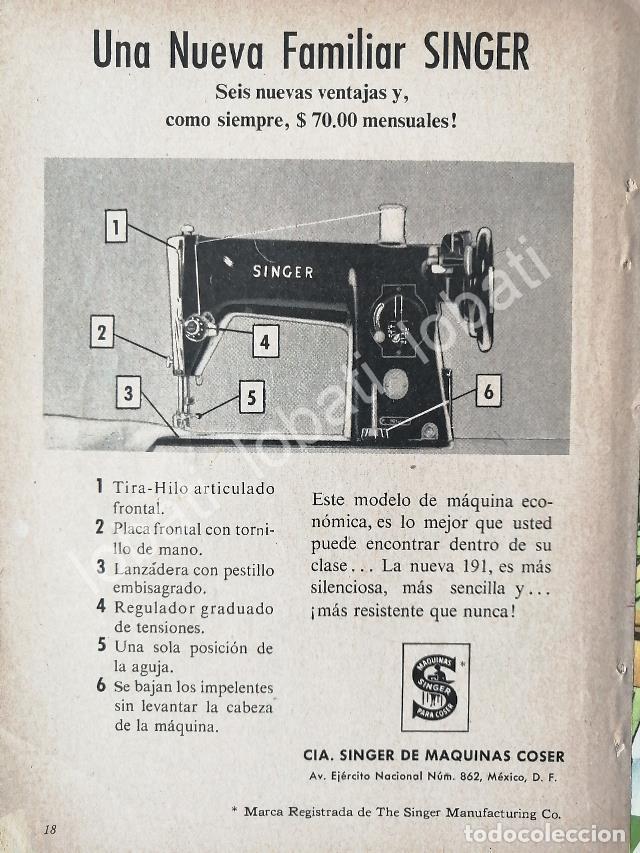 Collezionismo di affissi: CARTEL ANTIGUO ORIGINAL DE MINI CARTEL. MAQUINAS DE COSER SINGER 1940s /217