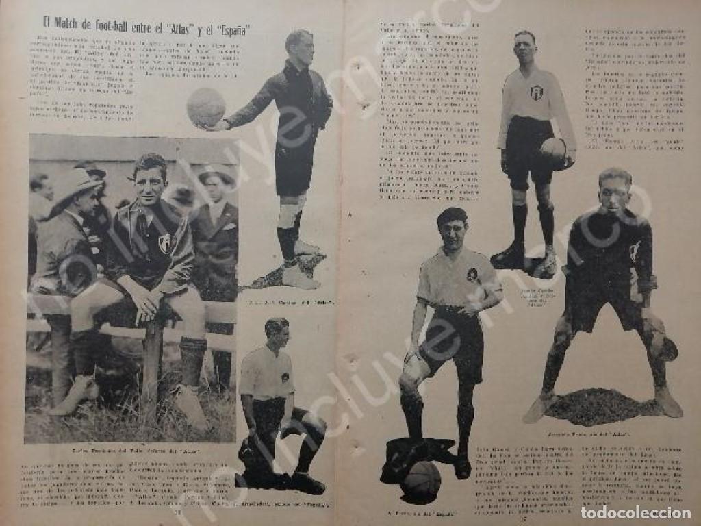 Sammeln von Plakaten: AFICHE ANTIGUO. 1920 EL CLUB DE FUTBOL ATLAS Vs CLUB ESPA&Ntilde;A