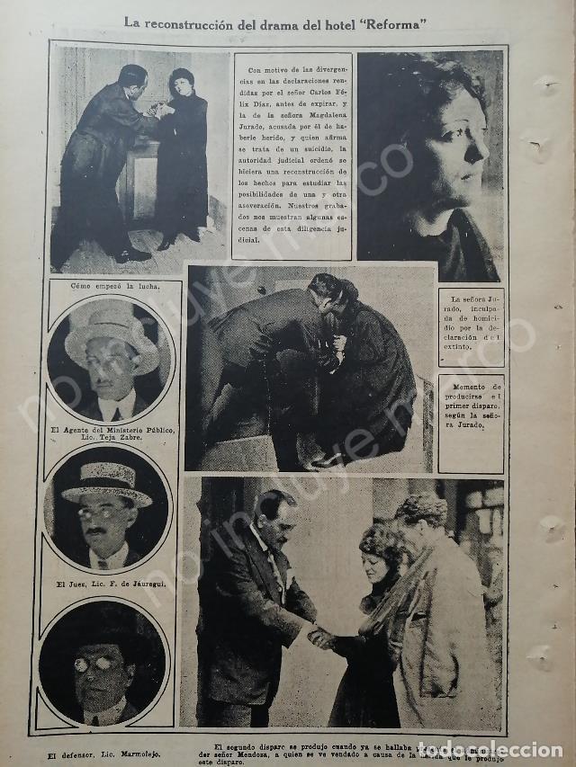 Sammeln von Plakaten: AFICHE ANTIGUO. 1920 EL CASO LA MUERTE DE CARLOS FELIX DIAZ