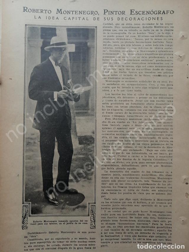 Sammeln von Plakaten: AFICHE ANTIGUO. 1920 ROBERTO MONTENEGRO /pintores