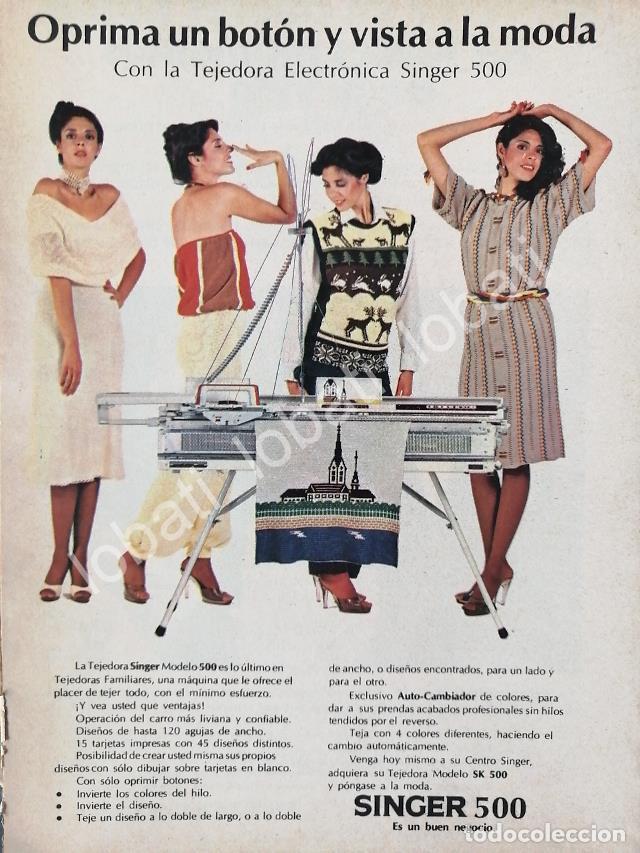 Sammeln von Plakaten: CARTEL ANTIGUO ORIGINAL DE MINI CARTEL. MAQUINAS DE COSER SINGER 1960s /234