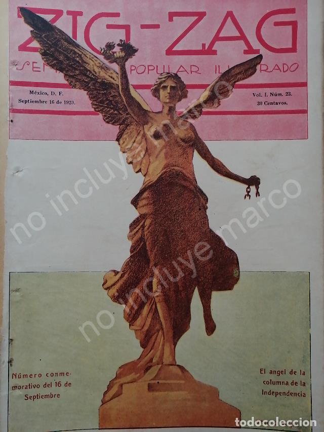 Sammeln von Plakaten: PORTADA ANTIGUA 1920 ANGEL DE INDEPENDENCIA DIB. ANTONIO VARGAS