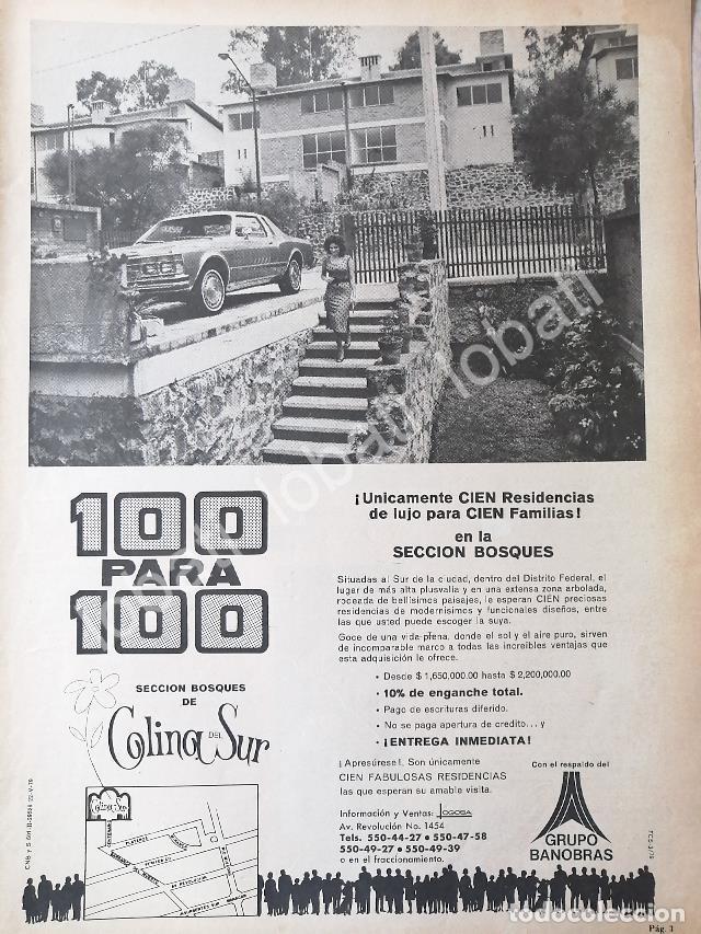 Sammeln von Plakaten: CARTEL ANTIGUO ORIGINAL DE INICIOS DE LA COLONIA COLINA DEL SUR 1979 /194 POR BANOBRAS