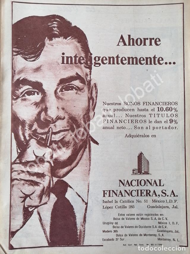 Sammeln von Plakaten: CARTEL ANTIGUO ORIGINAL DE BANCO NACIONAL FINANCIERA 1960s /208