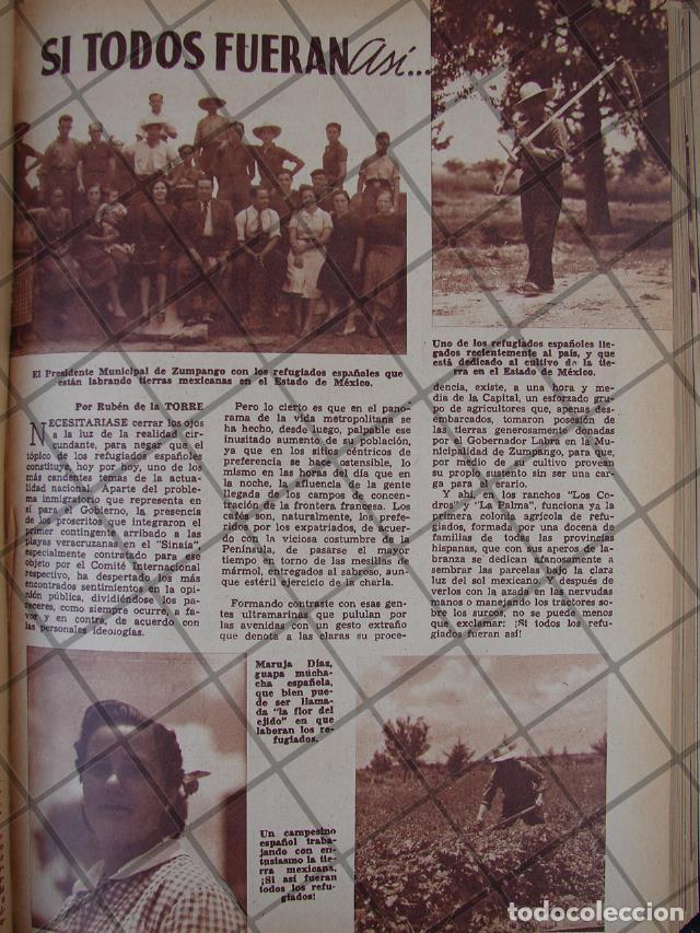 Poster collecting: AFICHE ANTIGUO 1939 REFUGIADOS ESPA&Ntilde;OLES EN ZUMPANGO