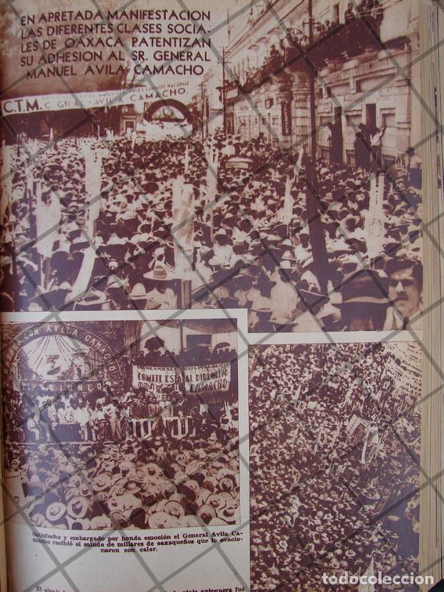 Poster collecting: AFICHE ANTIGUO 1939 MANIFESTACION PRO AVILA CAMACHO, OAXACA