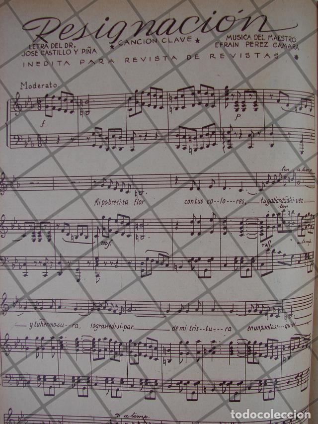 Poster collecting: PARTITURA ANTIGUA INEDITA 1939 EFRAIN PEREZ CAMARA /RESIGNACION