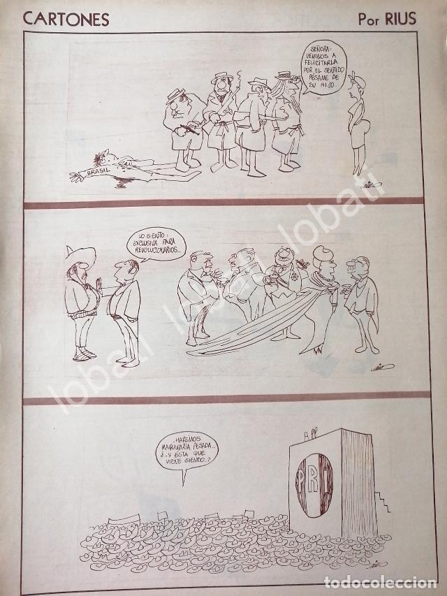 Collectionnisme d'affiches: CARTEL ANTIGUO ORIGINAL DE CARICATURA RETRO DE RIUS. 1966 SATIRAS POLITICAS