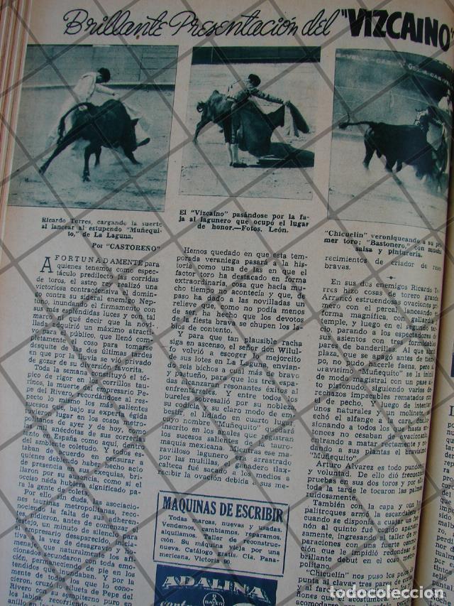 Collectionnisme d'affiches: AFICHE ANTIGUO 1939 TORERO RICARDO TORRES EL VIZCAINO