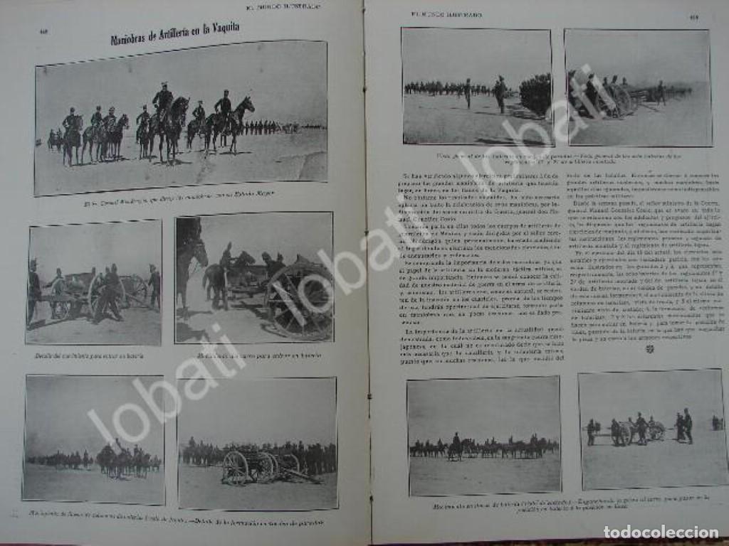 Colecionismo de cartazes: CARTEL ANTIGUO ORIGINAL DE EJERCICIOS MILITARES, MANUEL MODRAGON Y OFICIALES, TERRENOS LA VAQUITA 19