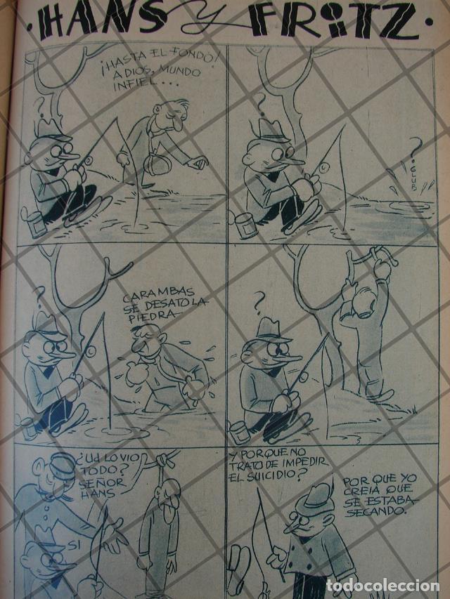 Colecionismo de cartazes: RARA TIRA COMICA ANTIGUA. 1939 HANS Y FRITZ. /ANGEL ZAMARRIPA 3