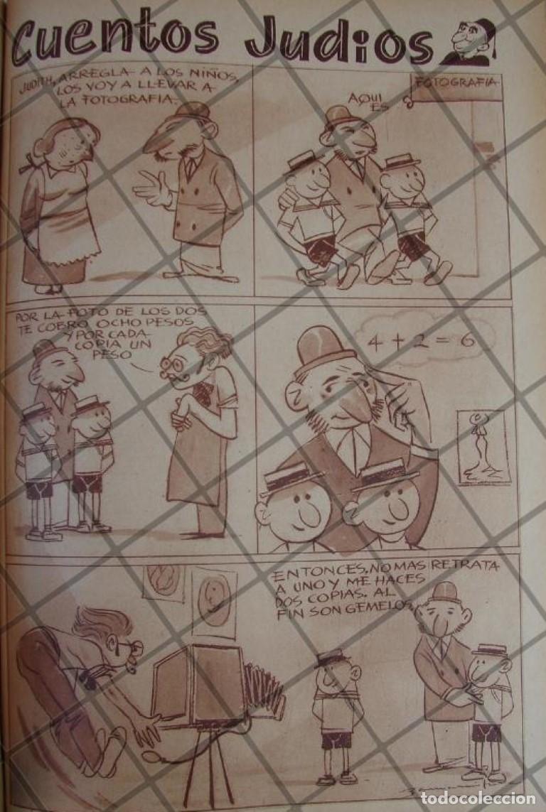 Colecionismo de cartazes: RARA TIRA COMICA ANTIGUA. 1939 CUENTOS JUDIOS /ANGEL ZAMARRIPA 3