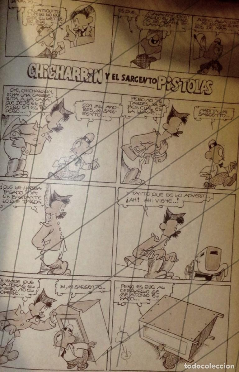 Colecionismo de cartazes: TIRA COMICA ANTIGUA. 1939 CHICHARRIN Y EL SARGENTO PISTOLAS, ARMANDO GUERRERO EDWARDS 7