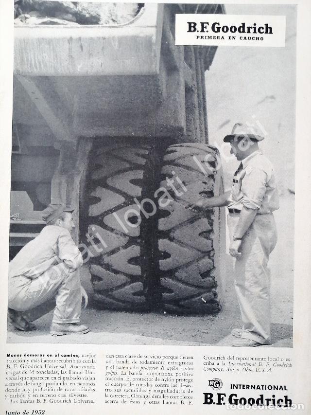 Colecionismo de cartazes: CARTEL ANTIGUO ORIGINAL DE LLANTAS PARA CAMION B.F. GOODRICH 1952 /N76
