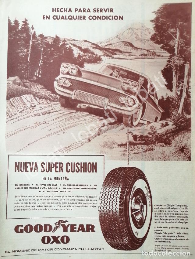 Collezionismo di affissi: CARTEL ANTIGUO ORIGINAL DE LLANTAS GOOD YEAR SUPER CUSHION 1959 /N84