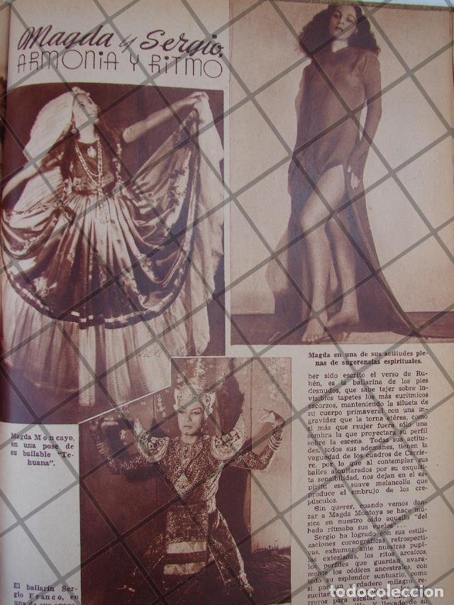 Collezionismo di affissi: AFICHE ANTIGUO 1939 MAGDA MONCAYO Y SERGIO FRANCO