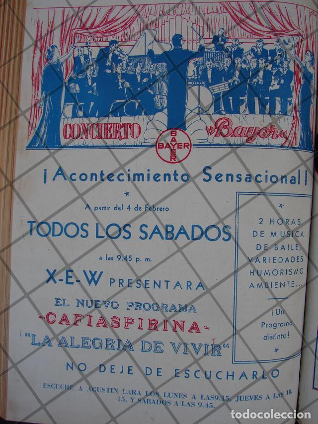 Collezionismo di affissi: AFICHE ANTIGUO 1939 CONCIERTO BAYER RADIODIFUSORA XEW
