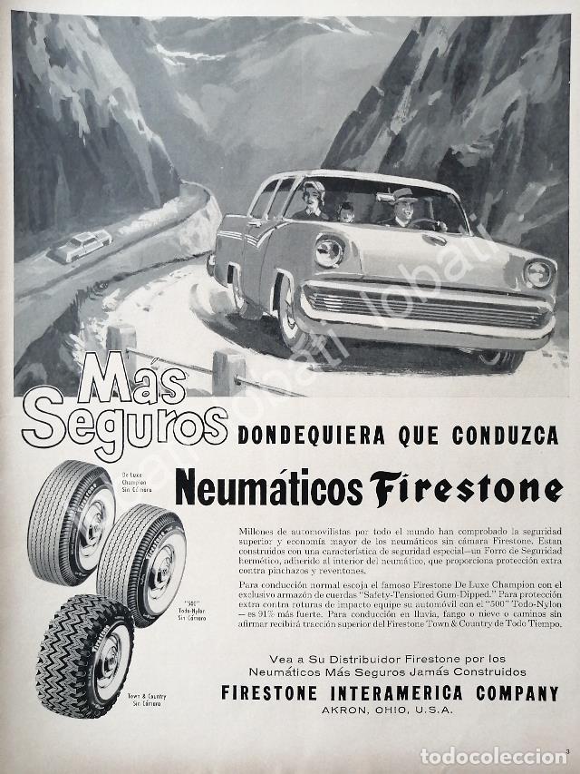 Collezionismo di affissi: CARTEL ANTIGUO ORIGINAL DE CATEL VINTAGE DE LLANTAS FIRESTONE 1960s /106