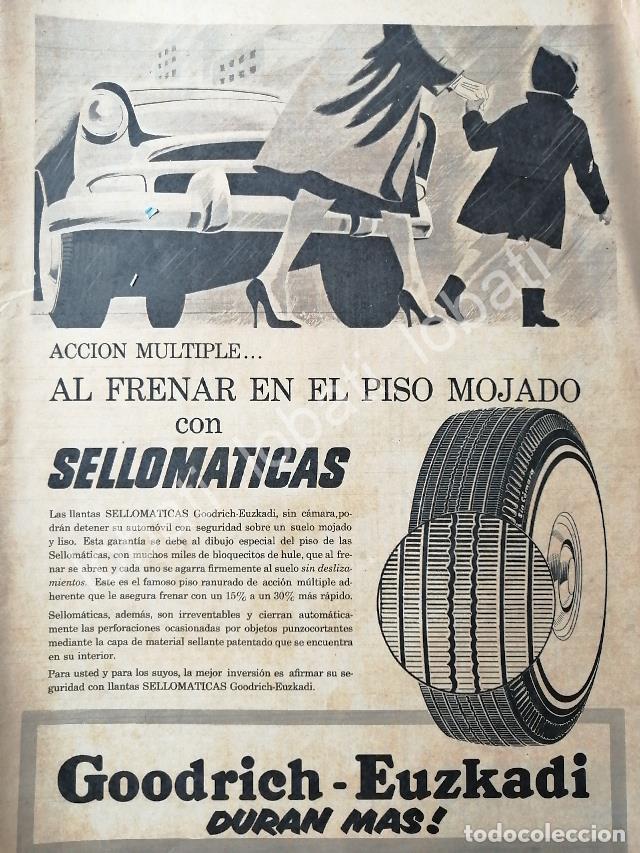 Collectionnisme d'affiches: CARTEL ANTIGUO ORIGINAL DE DE LLANTAS GOODRICH EUZKADI 1950s /111
