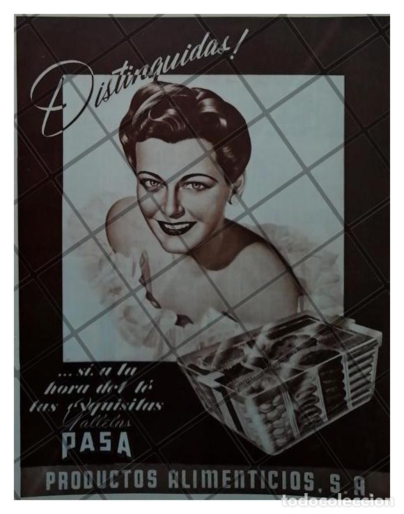 Colecionismo de cartazes: CARTEL ANTIGUO ORIGINAL GALLETAS PASA 1951 /246